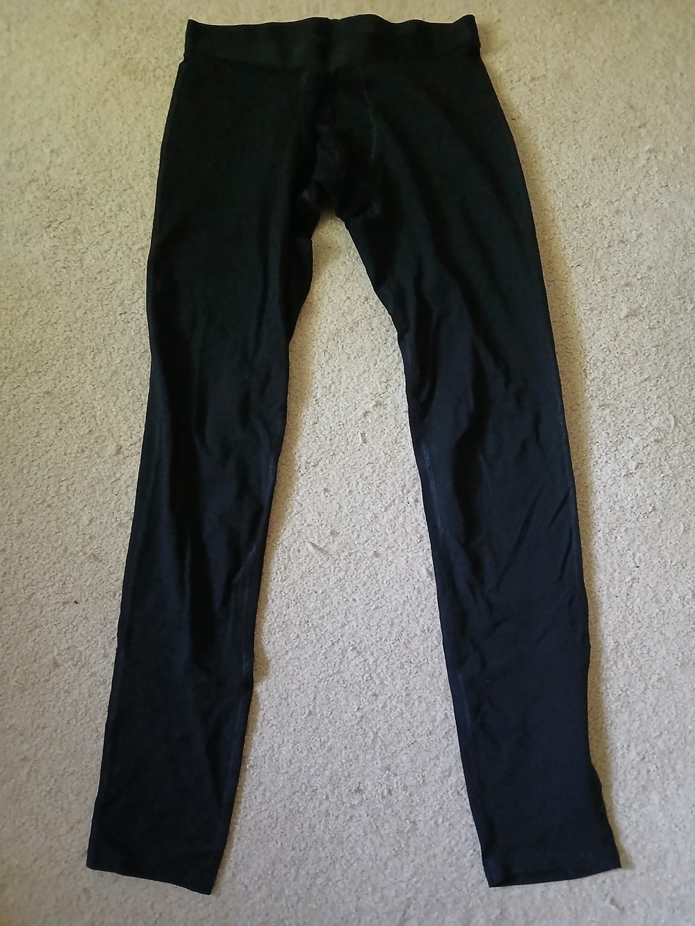Pact Organic Men's Long Johns  in Black Small